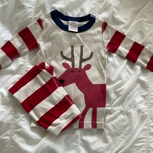 Hanna Andersson reindeer long sleeved Xmas Pjs